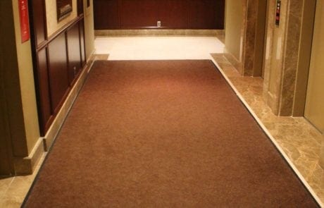 Interior view of entrance matting at Rivergate Way