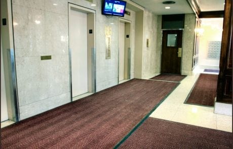 Urbandale’s The Watergate 2 Entryway and elevators at Urbandale's The Watergate