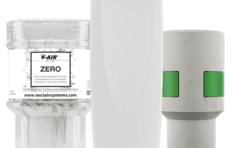 Complete V-Air system with White dispenser, refill cartridge with Zero scent